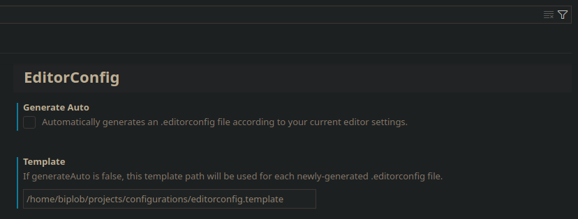 EditorConfig Settings in VSCode